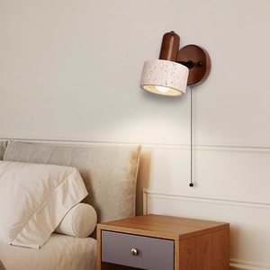 โคมไฟติดผนังหินอ่อนวินเทจแบบหมุนได้ วาบิซาบิ โคมไฟอ่านหนังสือข้างเตียง - Product Image 2