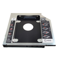 Carcasa Universal de Plástico y Aluminio para Disco Duro SATA 3.0 de 9.5mm, Adaptador de 2.5\" para SSD, CD, DVD a HDD, Carcasa para CD-ROM ODD Optibay