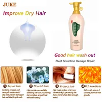 Shampoo de óleo para cabelos unissex, shampoo brilhante e danificado, de leite branca, 500ml, para controle de oleosidade, melhor estilo coreia e natural