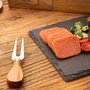 Planche à découper en <span class=keywords><strong>ardoise</strong></span> de conception spéciale d'usine, plaques rectangulaires noires, bloc à couteaux <span class=keywords><strong>magnétique</strong></span>, planche à fromage en <span class=keywords><strong>ardoise</strong></span> d'acacia de 1,5 cm - Product Image 3