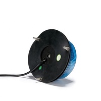 SENKEN Blinkendes 360° Rotierendes Rundes LED-Warnlicht, Gelb, 9x 3W LEDs, CE, ECE, Werksversorgung mit Magnetfuß, LTE-1695-1, 2-4Hz