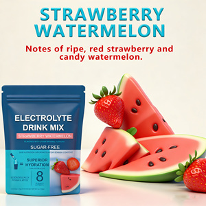 Poudre de boisson électrolytique à la fraise et à la pastèque, marque privée, vente chaude, mélange de boissons avec des oligo-éléments, des vitamines et des herbes pour soutenir l'hydratation - Product Image 6