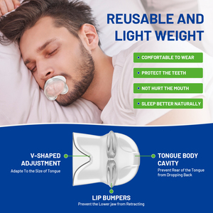 Langue anti-ronflement Dispositif de rétention en silicone Sommeil tout à fait Relax <span class=keywords><strong>Snore</strong></span> Saver Solution anti-ronflement Réduire l'aide au bruxisme