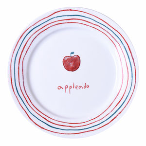 セラミックプレート8 "9" 10 "食器セットホテルレストランウェディングホワイトグレーズ磁器皿カスタムロゴ - Product Image 5