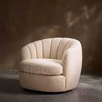 Canapé modulaire de luxe à assise profonde, coussins en mélange de plumes et lin belge, ensemble de salon moderne surdimensionné pour villa et hôtel