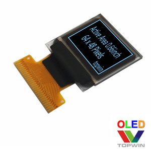 Topwin meilleure vente 0.66 <span class=keywords><strong>pouces</strong></span> blanc/bleu 4 fils SPI I2C multi-interface <span class=keywords><strong>OLED</strong></span> Microdisplay UG-6448KSWEG03 avec DCDC interne - Product Image 5
