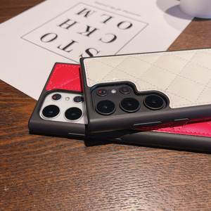 Funda de teléfono de lujo de cuero brillante de PU a la moda para Samsung Galaxy s24plus S22 s23Ultra funda de teléfono s21plus DISEÑADORES fundas CC - Product Image 3