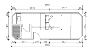 Casa Modular de Acero Ligero Chino, Resistente, Tipo Contenedor, para Apartamentos, Oficinas, Hoteles, Ecológica e Impermeable - Product Image 5