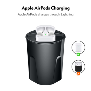 4 in 1 Auto Tazza di Carica Senza Fili per il Telefono & Airpods e 2 di Uscita USB - Product Image 5