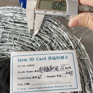 Alambre de púas galvanizado al por mayor de 1320 pies, calibre 15 - Product Image 2