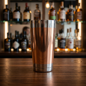 Shaker Boston en acier inoxydable finition cuivre moderne, élégant et écologique, pour barman professionnel et divertissement à domicile - Product Image 4