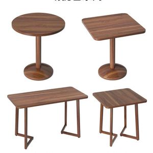 Nordic Style Round <b>Coffee</b> <b>Table</b> Modern Minimalist Reception Desk <b>Small</b> Wooden <b>Table</b> For Milk Tea Shop Adult Use - Product Image 5