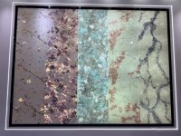 Dalle de pierre de quartz artificielle translucide bleue, durable, imperméable, écologique, luxueuse, moderne, certifiée NSF, grandes dalles pour