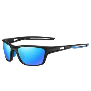 TR90 Men Mirror Sport HD Polarized Sunglasses Custom Logo Driving Sun Glasses