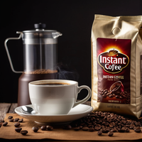 250g 500g 1kg pochette à café à fond plat sacs de café vides personnalisés sacs d'emballage de grains de café imprimés personnalisés