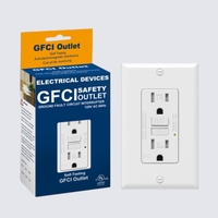 Prise murale double décorative standard américaine 15A 110V-125V, homologuée UL