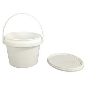 500 ML Food Plastic Bucket Food Grade With Lid Pail For Milk Wholesale 0.5 L Clear Food Bucket With Lid