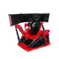 Nouvel Amusements Virtuel 9D VR Trois Écrans Simulateur de Course 6 Degrés de Liberté Simulateur de Conduite Automobile