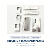 Plaques de montage en aluminium A2017 usinées CNC sur mesure, anodisées noires, haute précision pour usage industriel