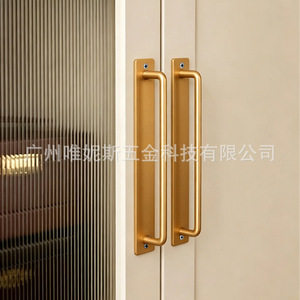 Luxury Aluminum Alloy Cabinet Door Handles Surface Mounted Minimalist Design Easy Installation For Door And Window - Product Image 3