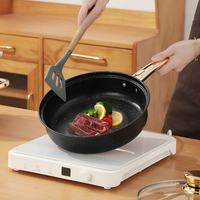 Ensemble de 8 ustensiles de cuisine antiadhésifs en pierre Maifan de qualité supérieure, comprenant une casserole à lait et une marmite, compatible avec les plaques à induction, idéal comme cadeau de cuisine