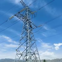 Tour de transmission électrique aérienne en treillis d'acier Kehua durable 33kV 66kV 132kV 300A à 6 prises