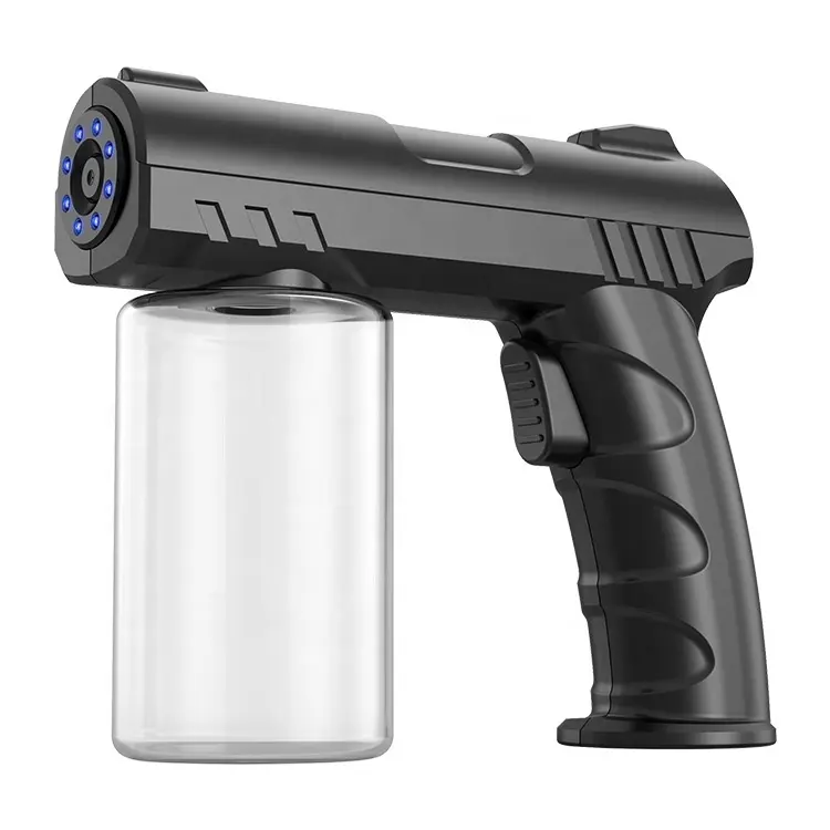 Spruzzatore wireless portatile per uso domestico barbiere macchina per la disinfezione della pistola a spruzzo a vapore nano a luce blu