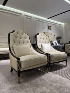 Housse de canapé luxueuse pour salon, canapé de style moderne, canapé de salle d'attente de bureau, canapé design moderne, canapé rembourré en mousse, canapé domestique - Product Image 3