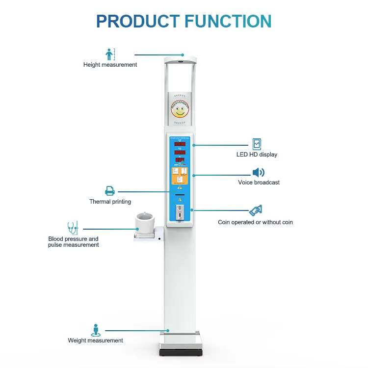 HW-600B Sức Khỏe Kiểm Tra Máy Body Fit Scale Trọng Lượng Y Tế Cân Nặng Lâm Sàng Máy Balanza Farmacia Monedas