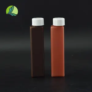 Pemasok Langsung Memasok 20Ml Botol Reagen Persegi Lebar Mulut Sampel Retensi Botol Sampel Plastik PET