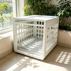Cage en acier ventilée et verrouillable pour petits animaux, enclos intérieur anti-rongeurs pour lapins, furets et autres petits animaux - Product Image 1