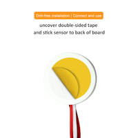 Interrupteur tactile invisible pour panneau, intensité variable, DC12/24V 2A, pour le contrôle à travers le bois, le verre, l'acrylique, pour bande LED de meuble