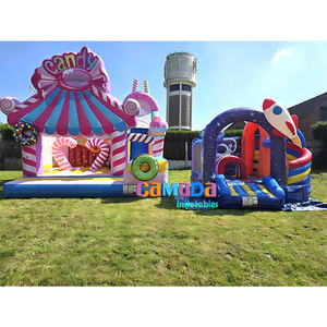 Kommerzielles neues Design Space und Rocket Bouncer mit Slide Obstacle Bouncer Jumper Jumping Castle Bounce House Slide Combo - Product Image 3