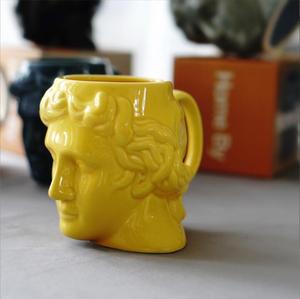 Taza de <span class=keywords><strong>Café</strong></span> de Cerámica con Cabeza de <span class=keywords><strong>Apolo</strong></span>, Escultura, Adorno de Escritorio, Portalápices, Taza de Viaje de Cerámica para Regalo del Día del Padre - Product Image 6