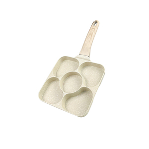 Sartén Antiadherente <span class=keywords><strong>de</strong></span> Aluminio Fundido a Presión con 5 Orificios para Huevos, Tortillas, Panqueques, Hamburguesas, para el Desayuno - Product Image 4