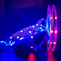 Bande LED, Ruban LED, Bande Lumineuse LED, Bande Lumineuse RGB, Rétroéclairage TV, 12V RGB WS2812B, Lumières Intelligentes, Flexible, Intérieur de Voiture, 2835