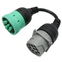 Câble adaptateur de diagnostic 9 broches robuste pour la conversion de communication et le service moteur, compatible Cummins
