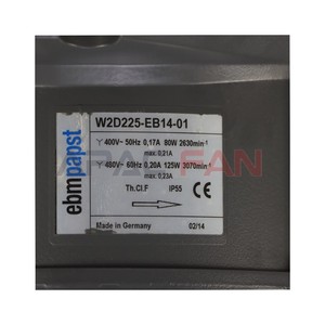 Ventilador Eléctrico Axial de Bolas de CA Ebm-W2D225-EB14-01 de 225 mm para Refrigeración Industrial y Ventilación, OEM/ODM para Sistemas HVAC - Product Image 3