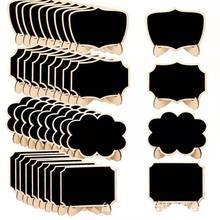 Mini carte en bois <span class=keywords><strong>petit</strong></span> tableau noir bureau Message décoration simple face <span class=keywords><strong>petit</strong></span> tableau noir jolie fille pour mariage et fête décor - Product Image 3