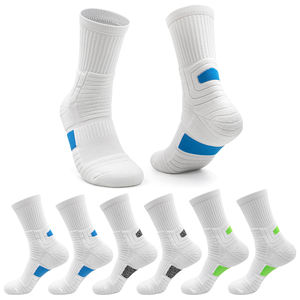 Unisex Cotton Compression Sports Socks Ankle Length Crew For Youth Custom Logo Women's Basketball Cycling Print Pattern Sweat - Product Image 4