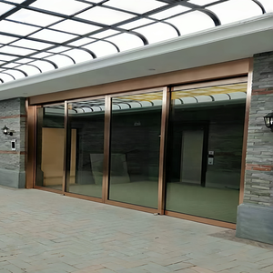 Portes coulissantes en acier inoxydable sur mesure ODM OEM, design accordéon, décoration en fibre de verre, pour hall d'hôtel, villa, extérieur, supermarché - Product Image 3