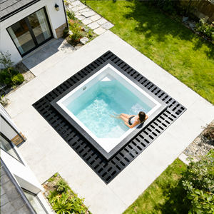 Mini Piscina Cuadrada de Fibra de Vidrio para Jardín, SPA para Villa, Piscina y SPA al por Mayor - Product Image 1