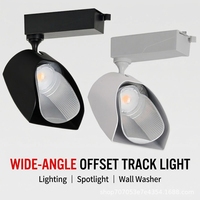 Projecteur LED COB polarisé grand angle anti-éblouissement pour rail, idéal pour l'éclairage d'ambiance des magasins de vêtements et des galeries