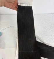 Extensions de cheveux naturels bruts non traités à double trame, extensions adhésives vierges alignées sur les cuticules pour la vente en gros aux salons