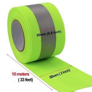 <span class=keywords><strong>Bande</strong></span> réfléchissante haute visibilité WX en polyester 50 mm verte, élastique, pour veste <span class=keywords><strong>de</strong></span> sécurité - Product Image 2