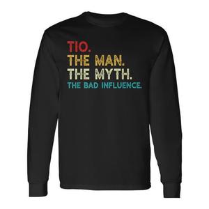 Camiseta de manga larga Tio The Man The Myth The Bad Influence estilo vintage - Product Image 1