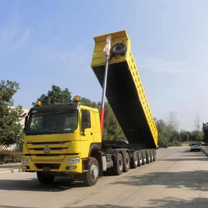 Haute qualité 40/50/60Ton semi-remorque camion à benne basculante remorques matériau en acier fabriqué par la Chine usine - Product Image 5