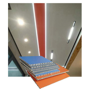 แผงรังผึ้งอลูมิเนียมเต็มรูปแบบแผงแซนวิชผนังซุ้มสำหรับอาคารธุรกิจ - Product Image 2