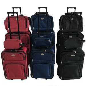 Commercio all'ingrosso Online a buon mercato bagaglio in tessuto morbido 4 pz Set cena peso leggero portare su valigia <span class=keywords><strong>da</strong></span> <span class=keywords><strong>viaggio</strong></span> Koffer Valise <span class=keywords><strong>Kit</strong></span> De Voyage - Product Image 4