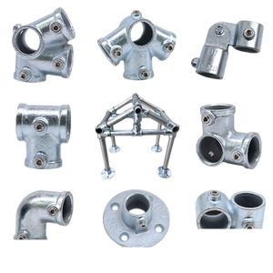 4/6 Inch 1/2 Inch 25mm Pijpconnector 32 Gegalvaniseerd ijzeren pijp T-stuk Klemverbinding Zonder lassen Plankbevestiging Metrische meting - Product Image 2